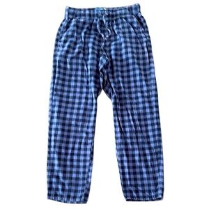 Old Navy  - blue plaid pj pants M